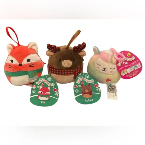 Squishmallow Lot of 3 Mini 4 inch Plush Squishmallows Kellytoy - Picture 1 of 10